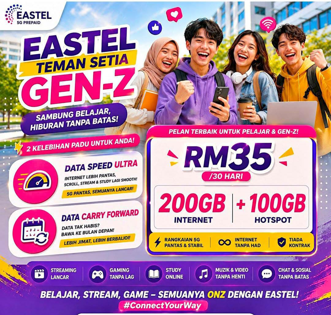 Sim PrePaid Eastel Guna Line UMobile